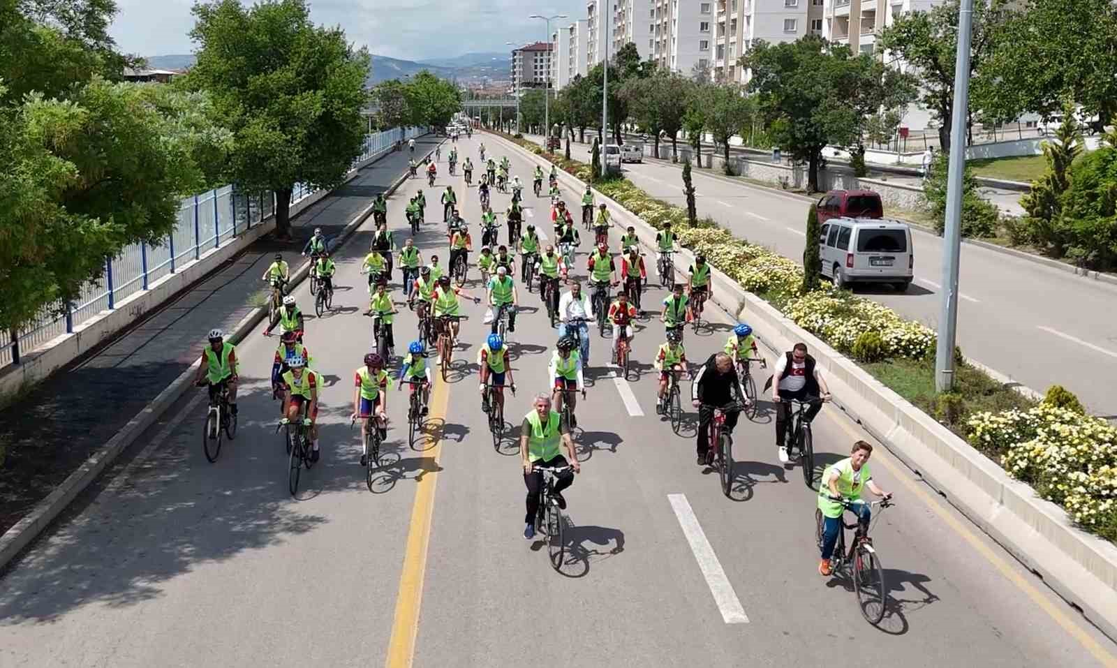 Kırıkkale’de sağlıklı yaşam için pedal çevirdiler