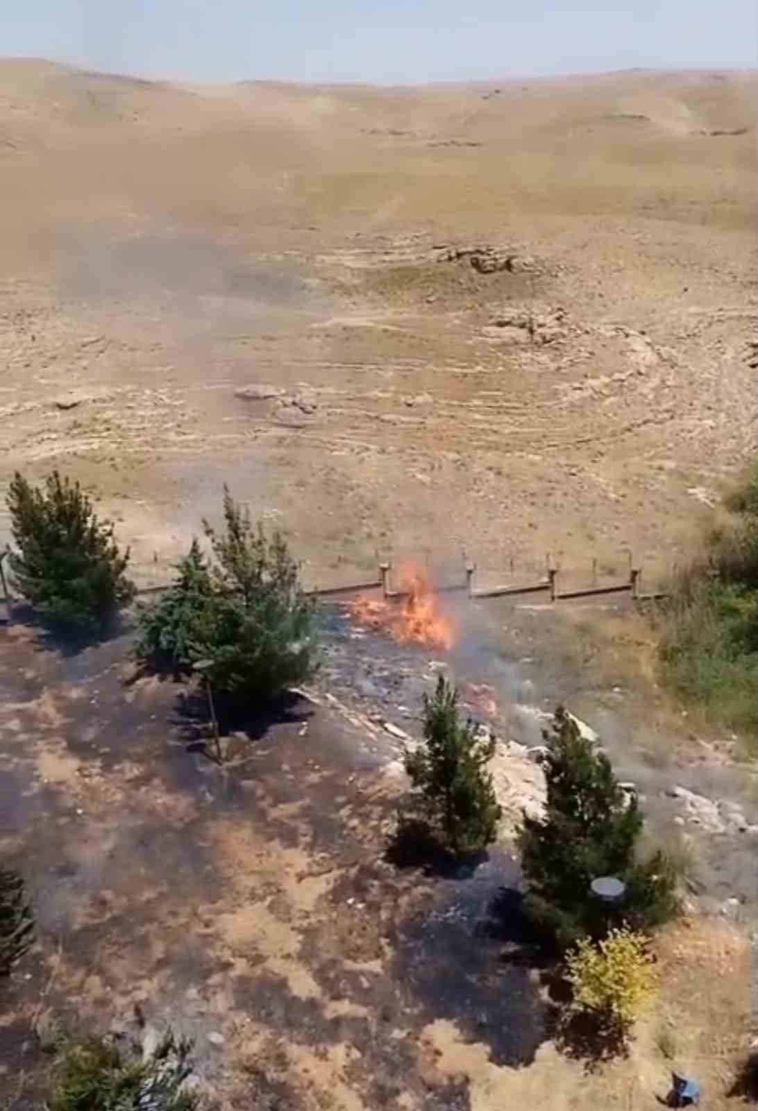Batman’da kız yurdunun bahçesinde yangın