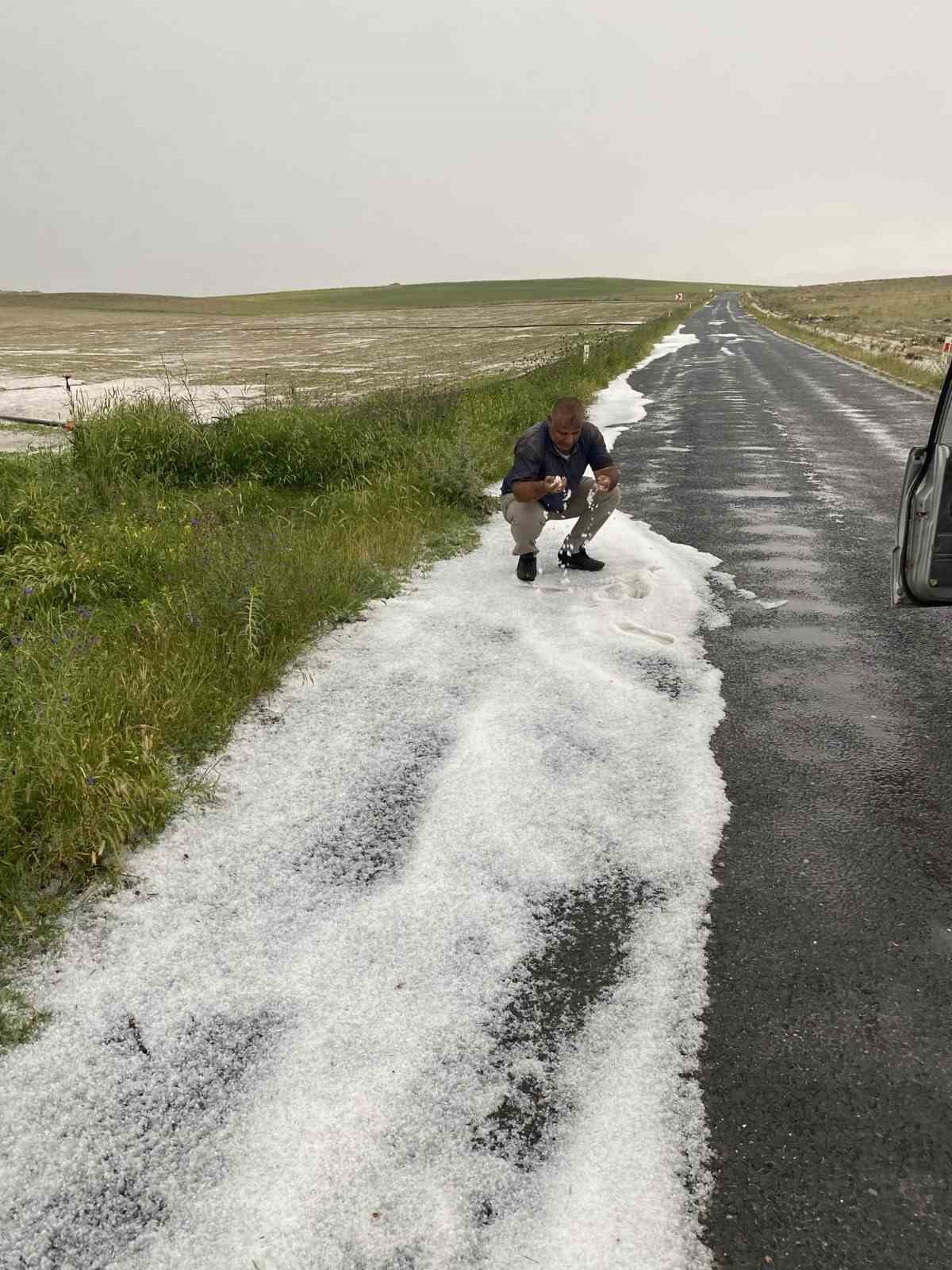 Karapınar’da sağanak yağış