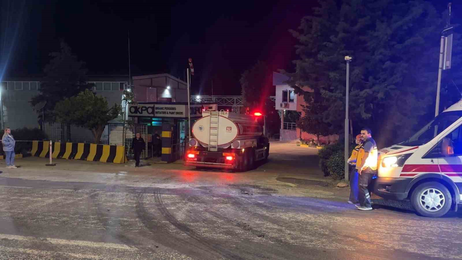 Tekirdağ’da kimya fabrikasında yangın