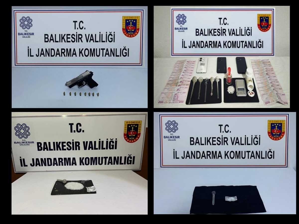 Balıkesir’de uyuşturucu operasyonu: 3 tutuklama