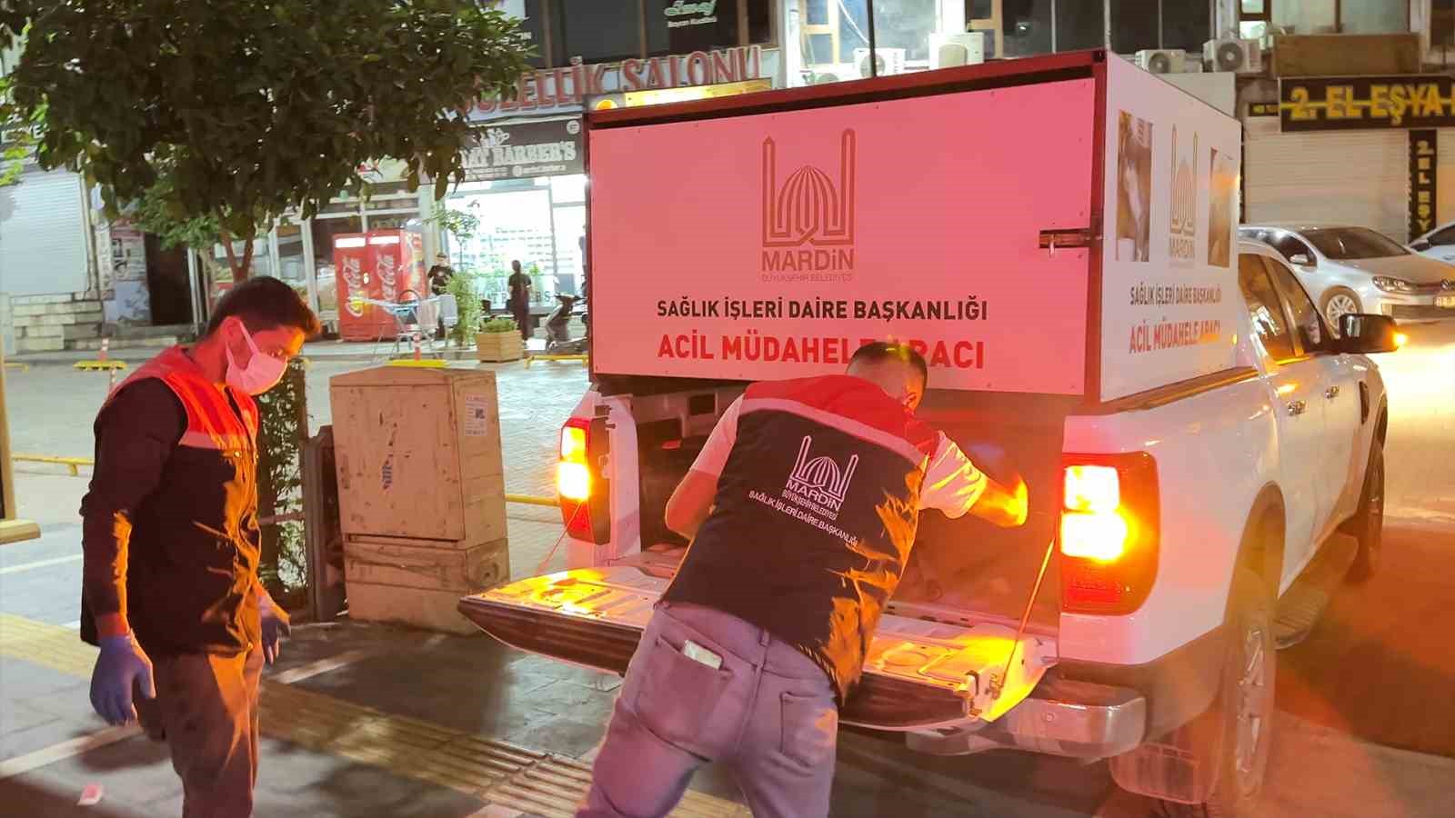 Mardin&rsquo;de telef olmak &uuml;zere bulunan k&ouml;pek tedavi altına alındı
