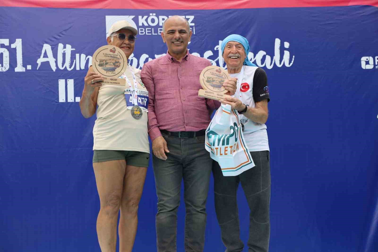 Kiraz koşusunda 7’den 70’e 2 bin kişi ter döktü