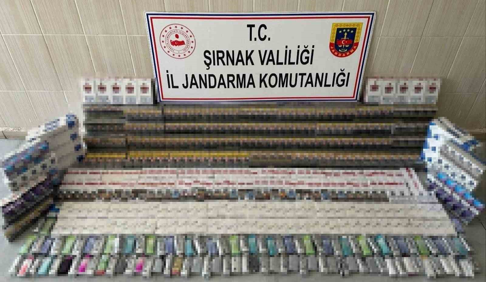 Şırnak’ta 5 milyon lira değerinde gümrük kaçağı ürün ele geçirildi