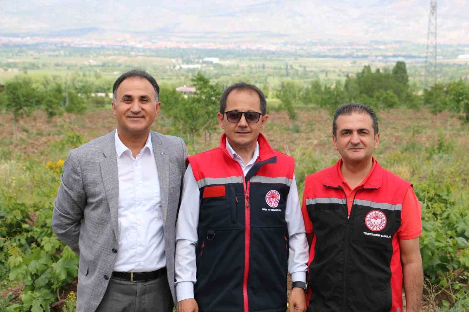 Kurduğu modern meyve bah&ccedil;esinde teknolojinin imkanlarını kullanıyor
