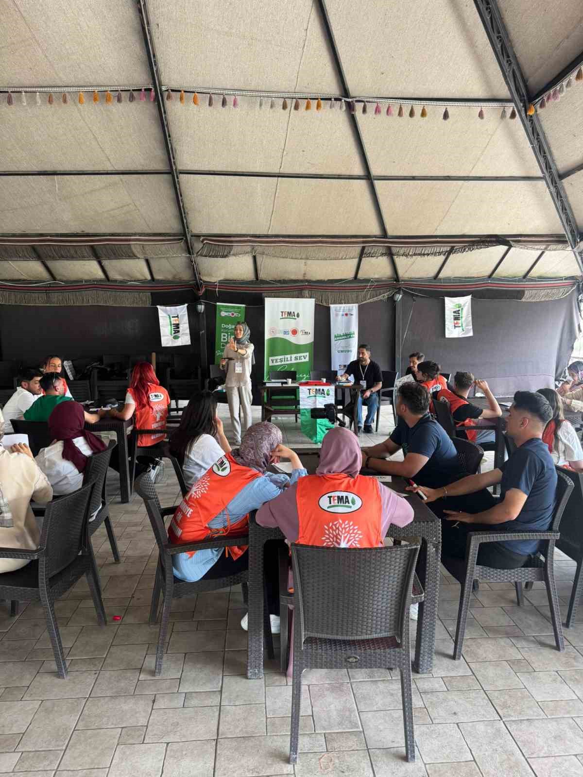 Gen&ccedil; g&ouml;n&uuml;ll&uuml;leri iklim farkındalığı ve eylem kampı d&uuml;zenledi
