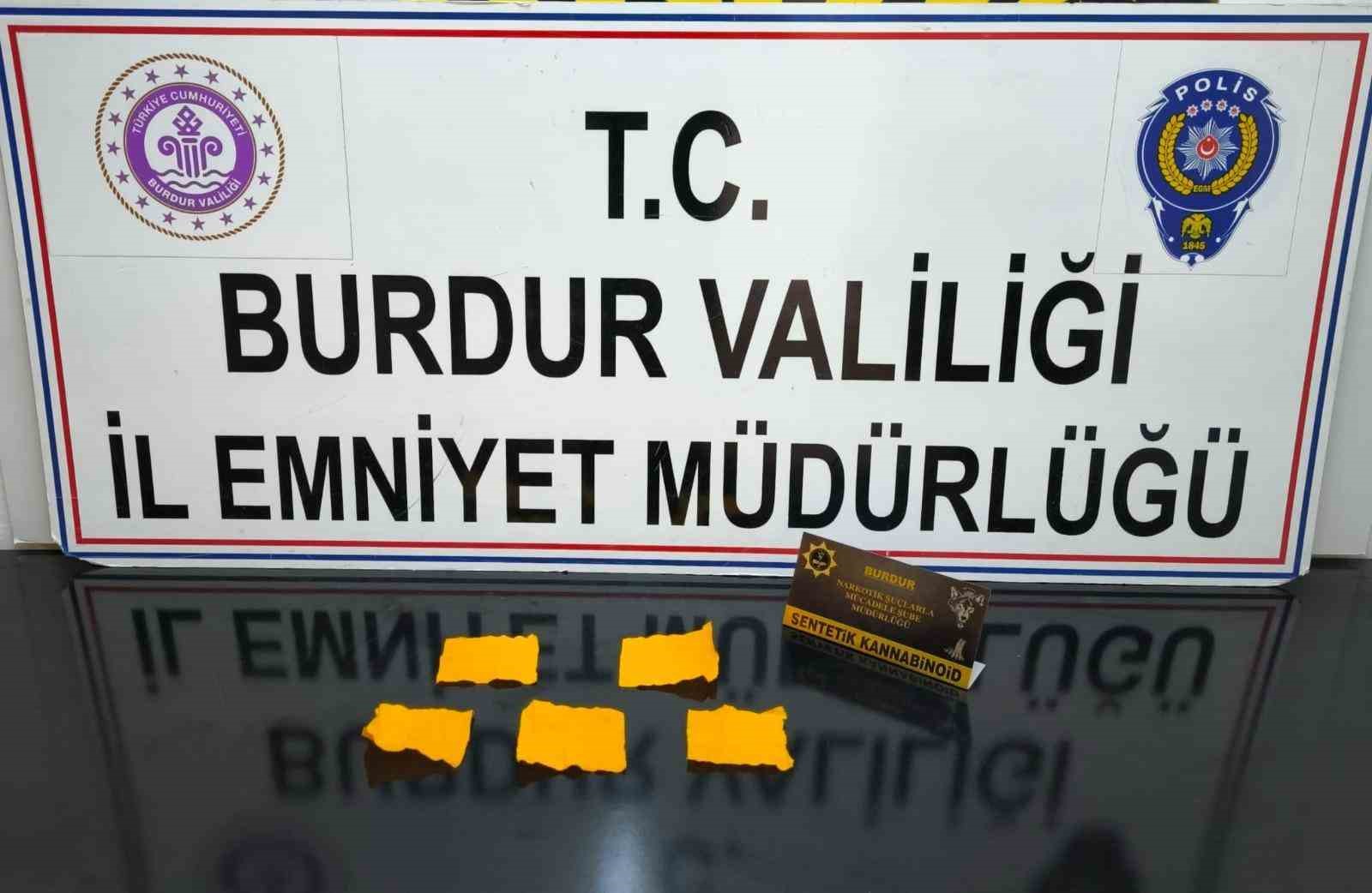 Burdur’da uyuşturucu operasyonu: 1 tutuklama