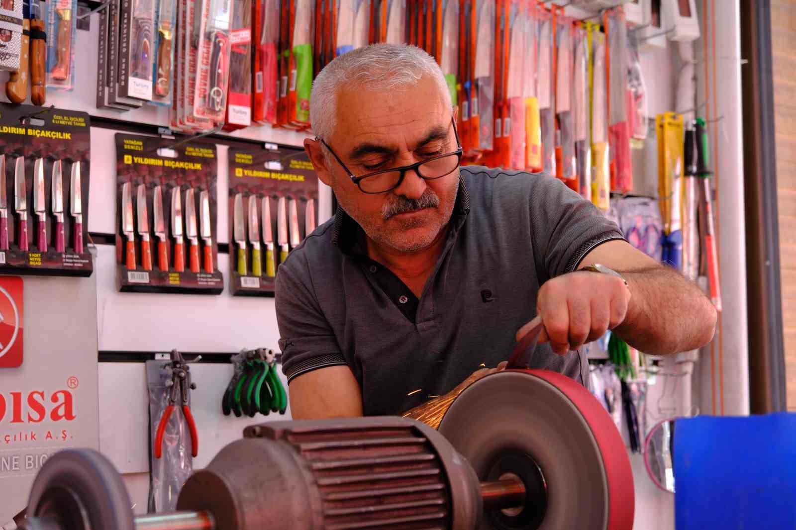 Kurban Bayramı öncesi bıçakçılarda yoğunluk arttı
