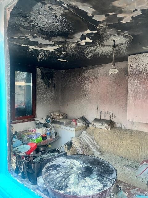 Edremit&rsquo;te kokore&ccedil;&ccedil;ide korkutan yangın
