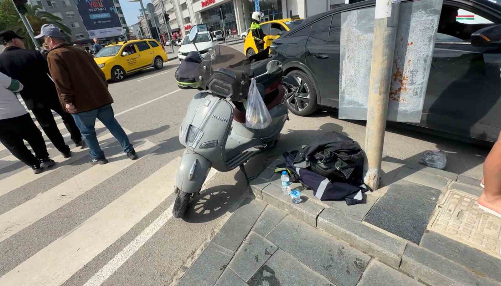 SUV tipi ara&ccedil; ile motosiklet &ccedil;arpıştı: 1 yaralı
