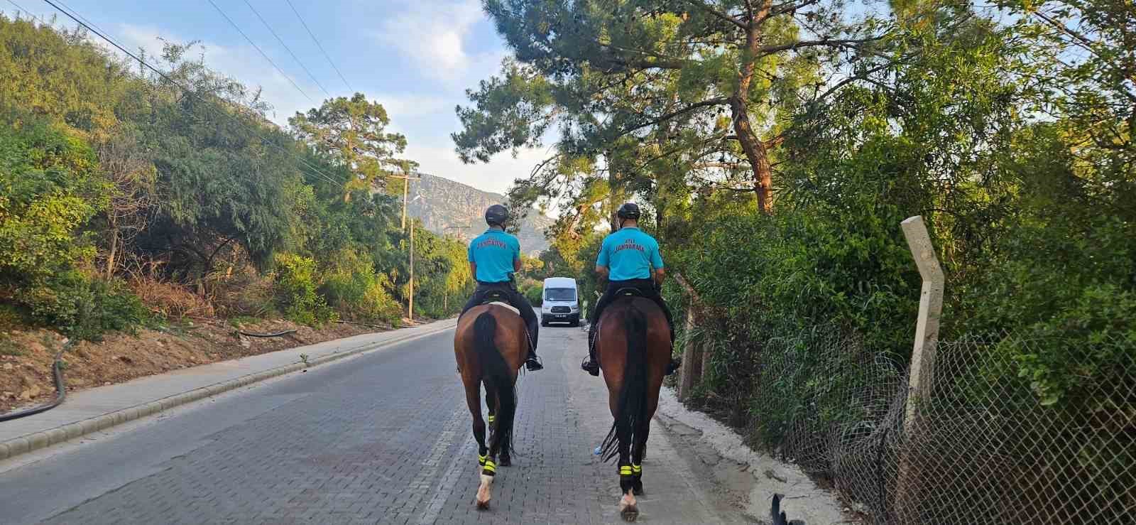 Fethiye&rsquo;de atlı jandarma timi g&ouml;reve başladı
