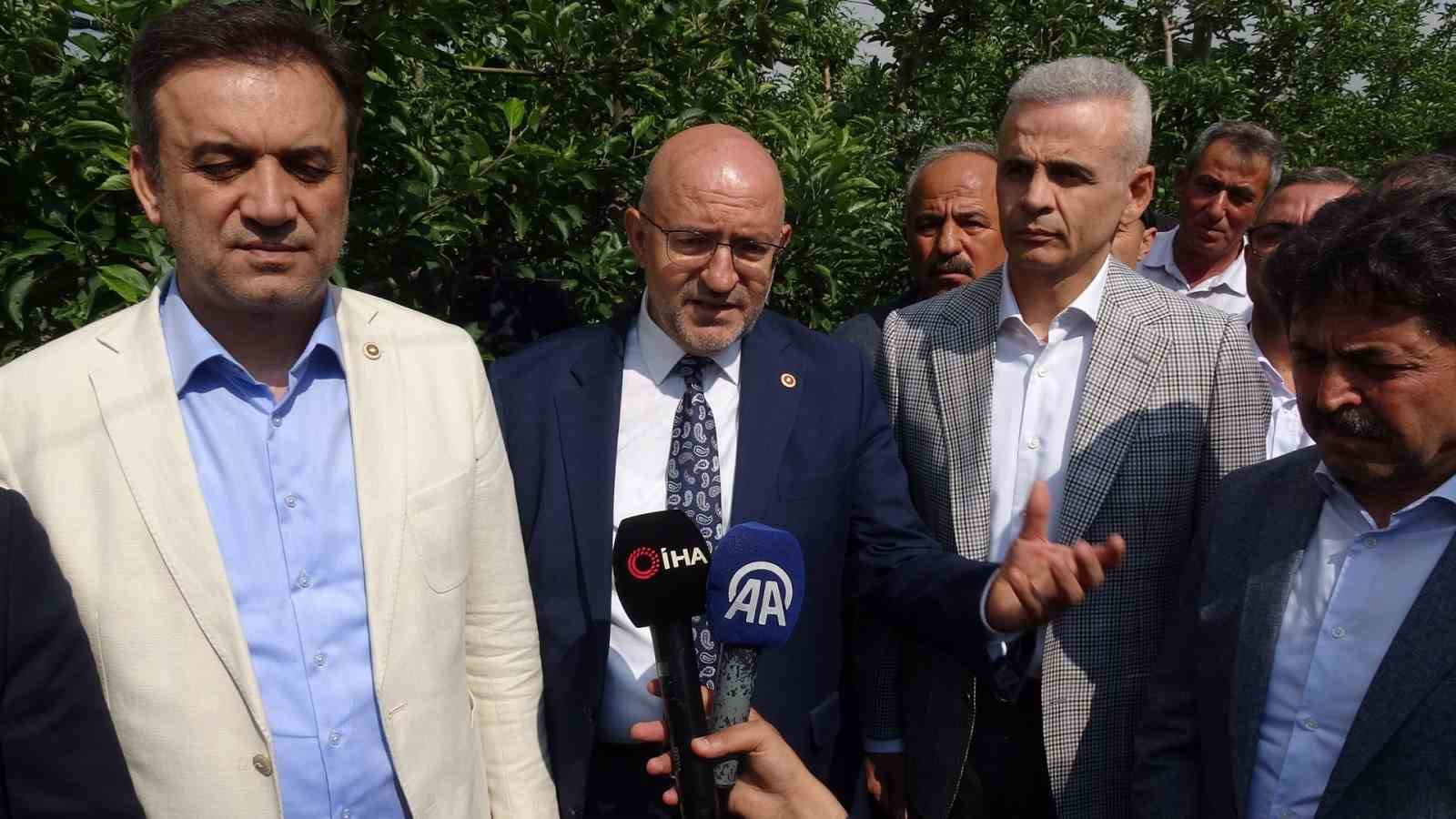 TBMM Zirai Don Komisyonu &uuml;yeleri, Karaman&rsquo;da elma bah&ccedil;elerini inceledi
