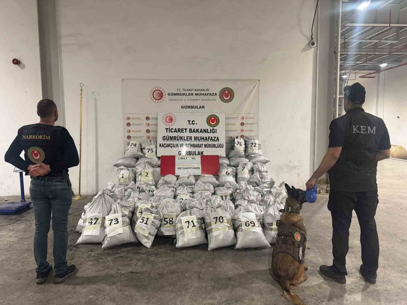 Ticaret Bakanlığı, Gürbulak’ta 1 ton 870 kilo uyuşturucu ele geçirdi