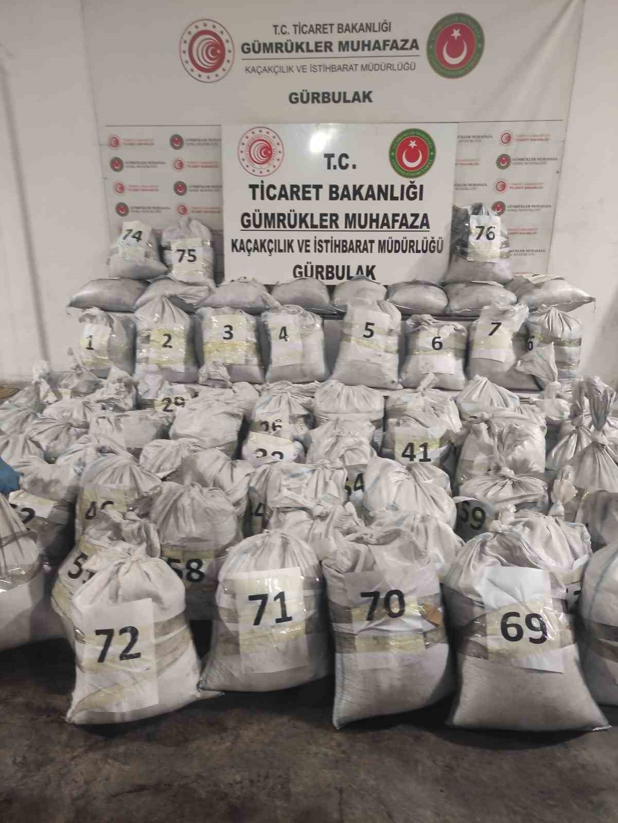 Ticaret Bakanlığı, Gürbulak’ta 1 ton 870 kilo uyuşturucu ele geçirdi