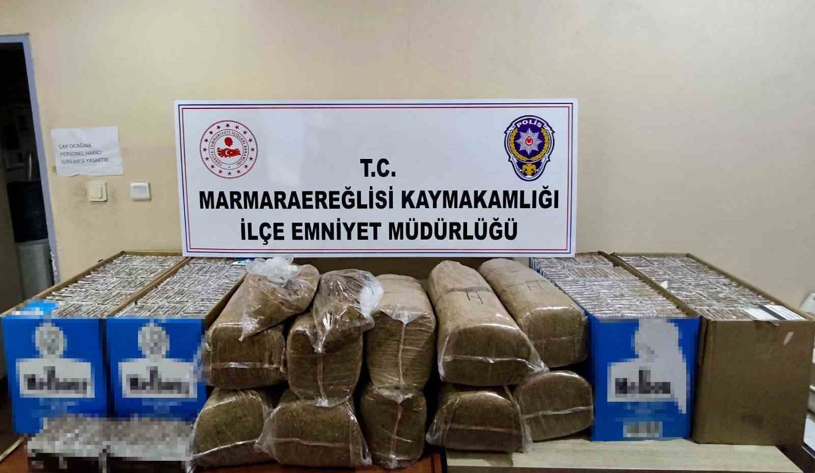 Tekirdağ&rsquo;da 273 bin 600 makaron ele ge&ccedil;irildi
