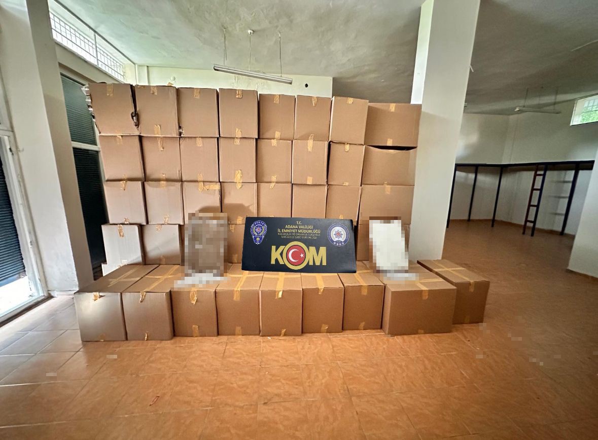 Adana’da 44 milyon TL değerinde doldurulmuş sigara ele geçirildi