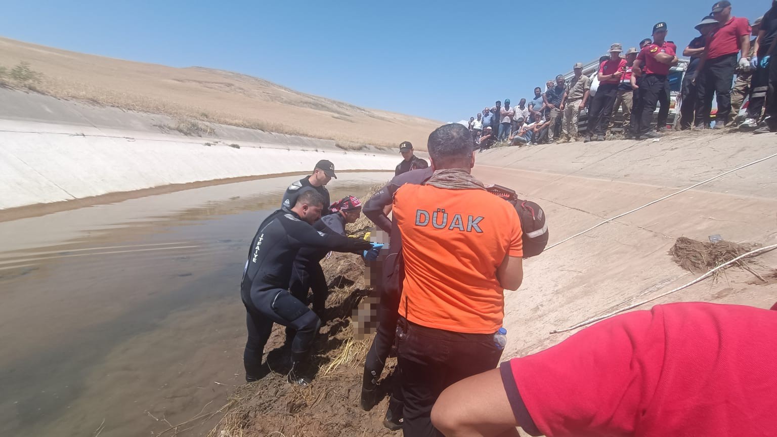 Sulama kanalına düşen vatandaşın cansız bedenine ulaşıldı