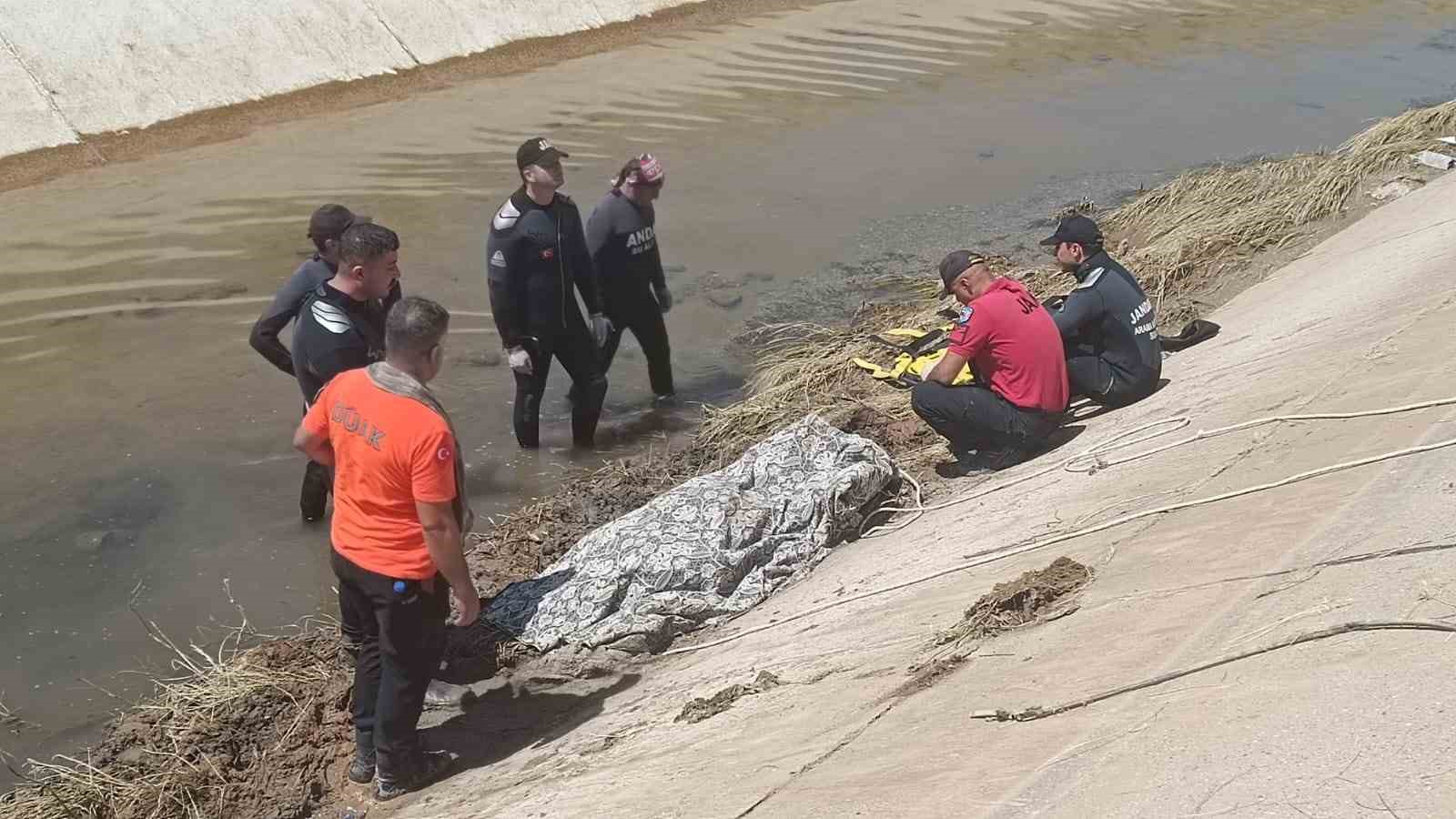 Sulama kanalına düşen vatandaşın cansız bedenine ulaşıldı
