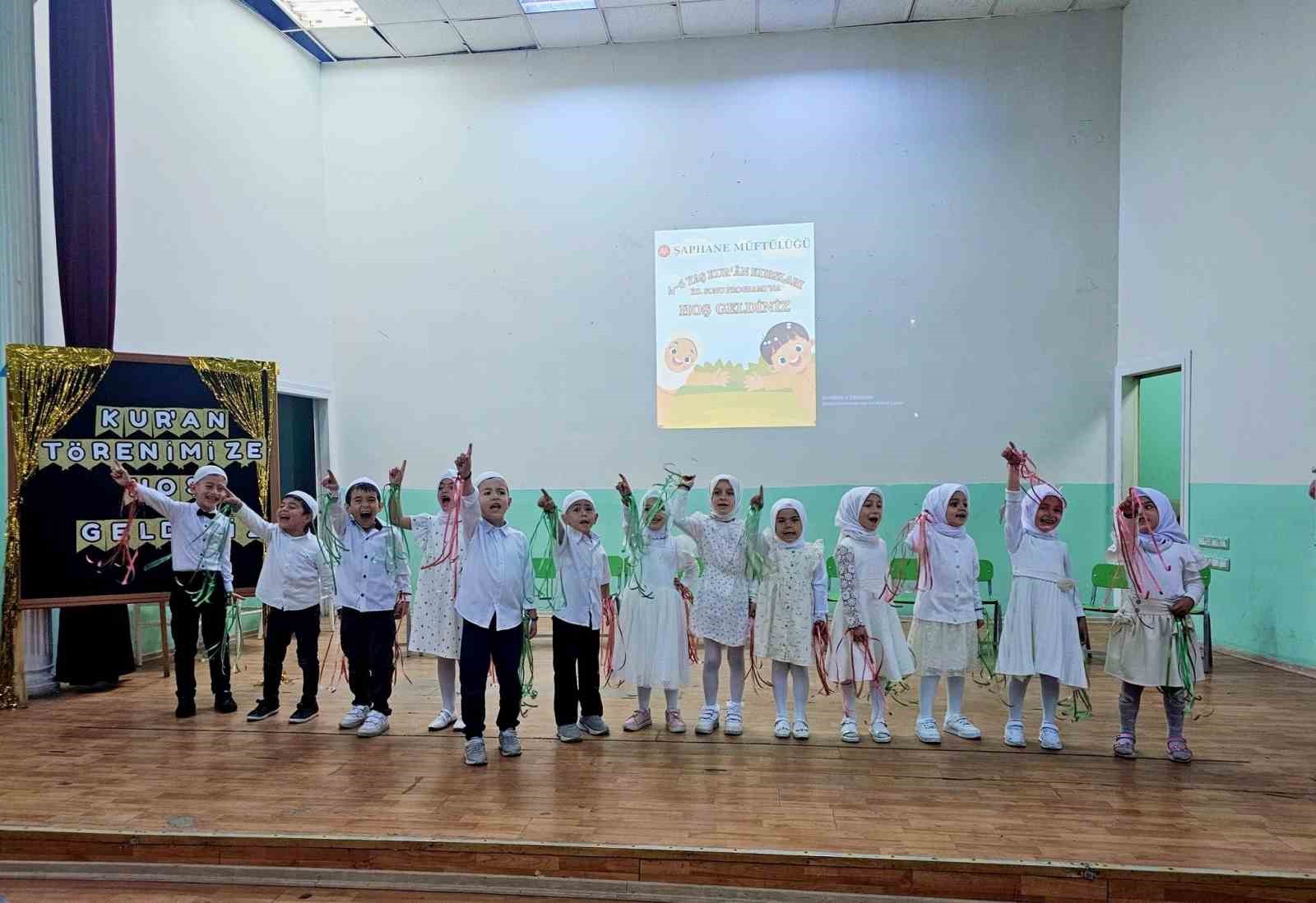 Şaphane’de 4-6 yaş Kur’an kursu yıl sonu etkinlikleri