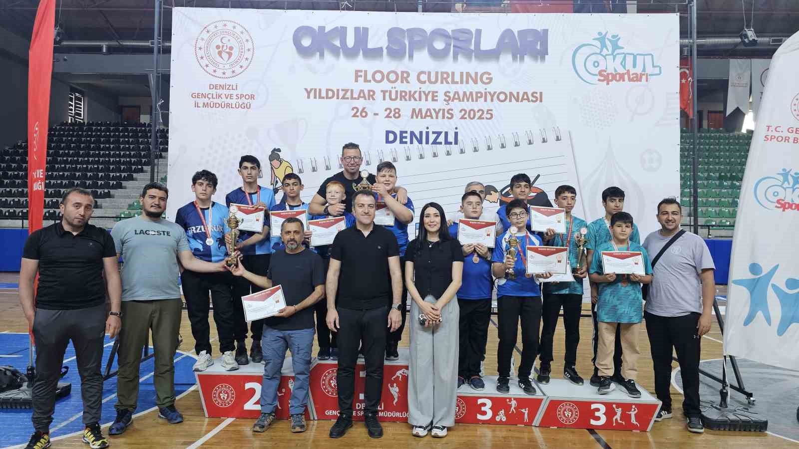 Tuzcu Mimar Sinan Ortookulu Curlingte Türkiye ikincisi oldu