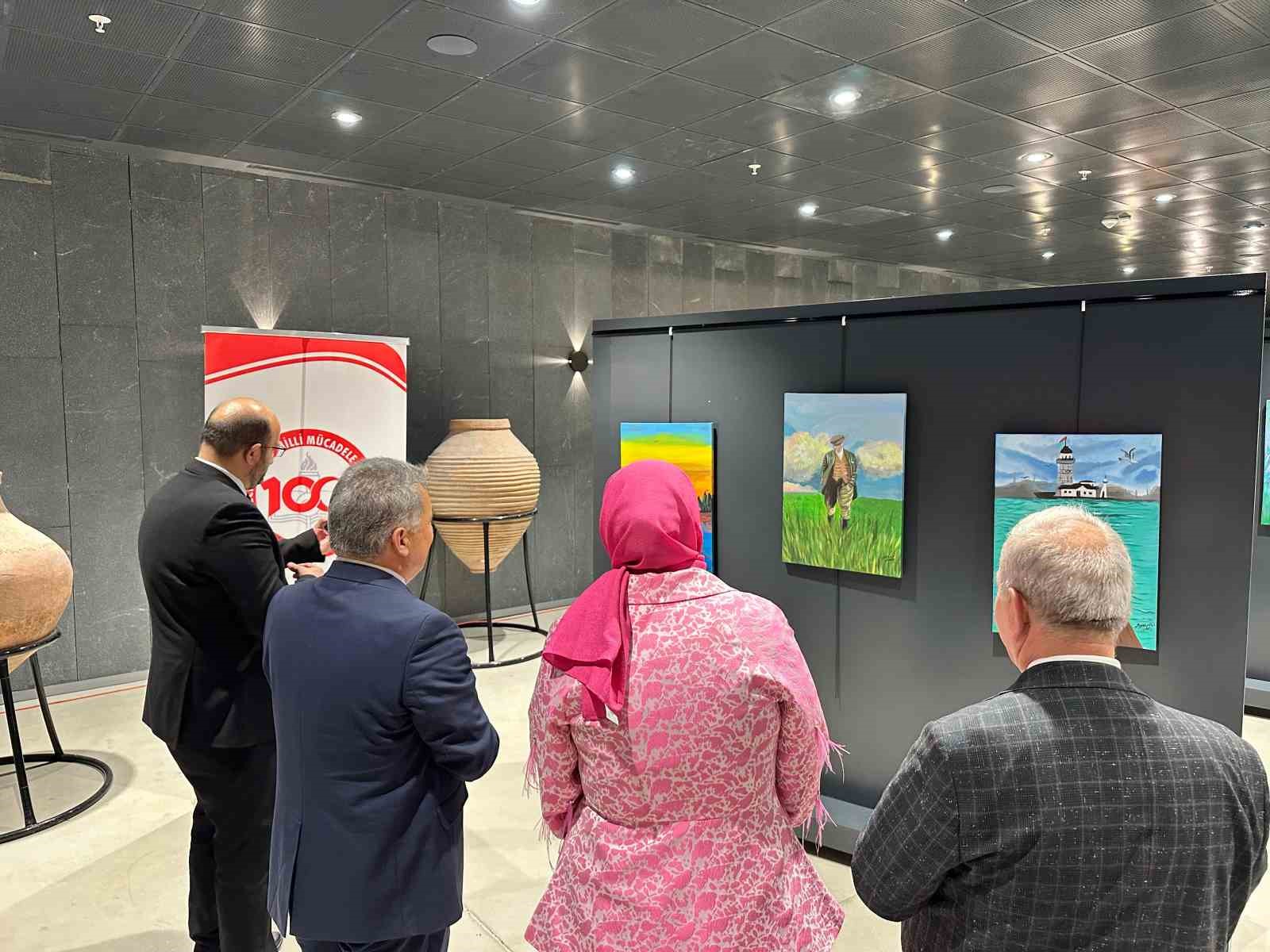 60 öğrencinin resmi, Samsun Müzesi’nde sergilendi