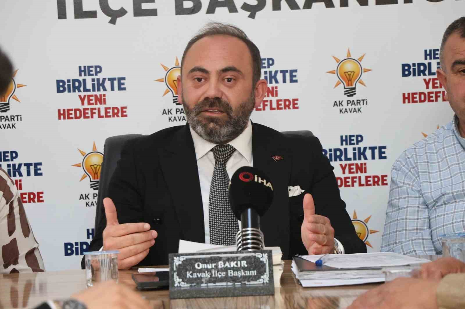AK Parti İlçe Başkanı Bakır: "Kavak Belediyesi’nde usulsüzlük tespit edildi"