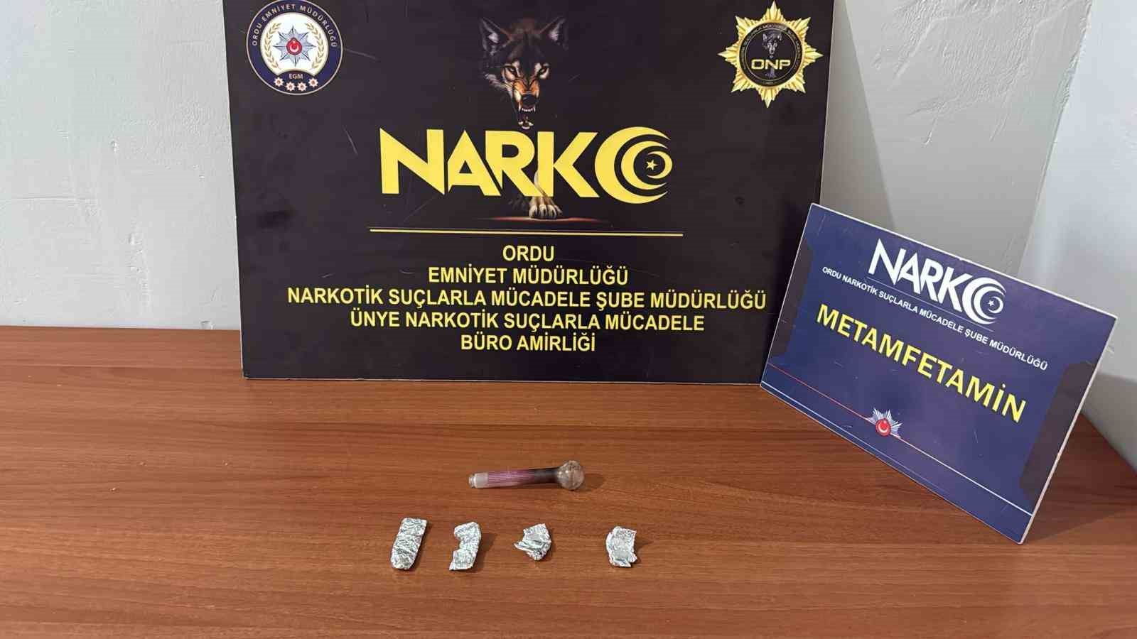 Ordu’da uyuşturucu operasyonlarında 1 tutuklama