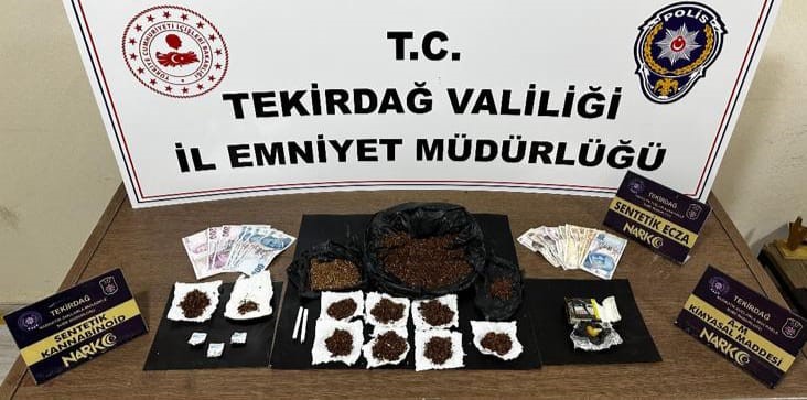 Tekirdağ’da uyuşturucu operasyonunda 9 kişi tutuklandı