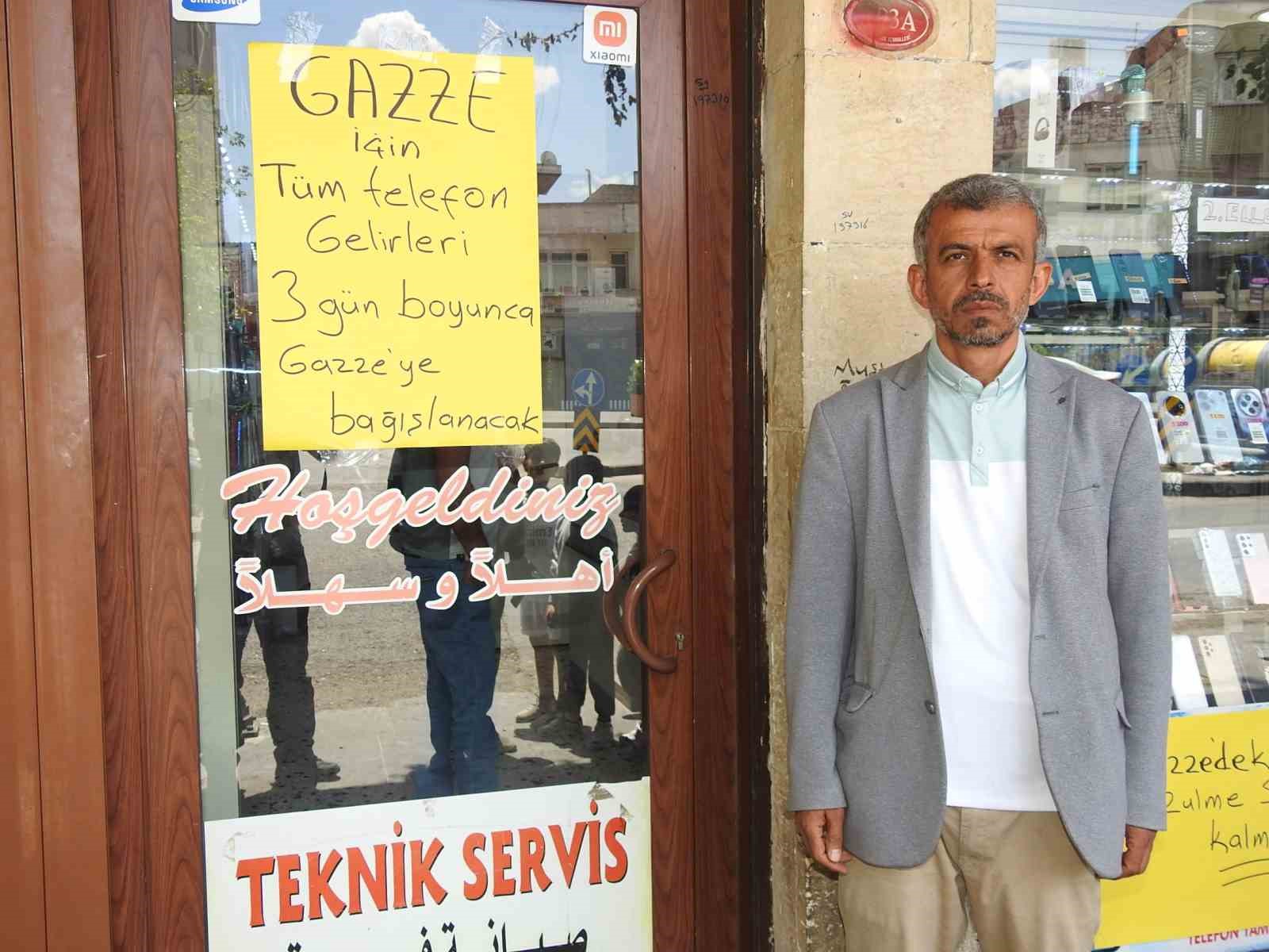 Gaziantepli esnaftan Gazze’ye anlamlı destek