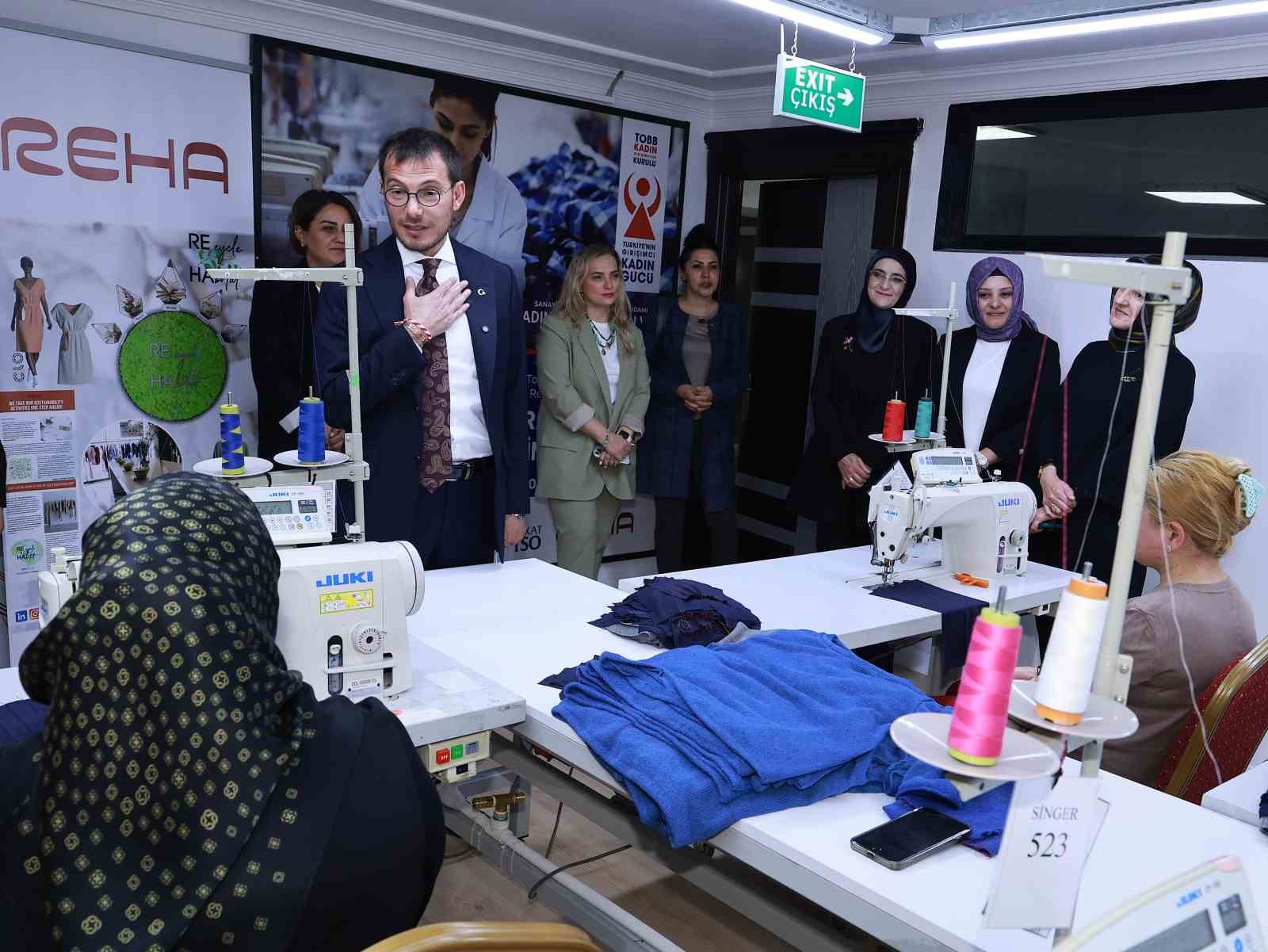 Tokat Belediyesi &ouml;nc&uuml;l&uuml;ğ&uuml;nde sanayiye kadın eli değmeye devam ediyor
