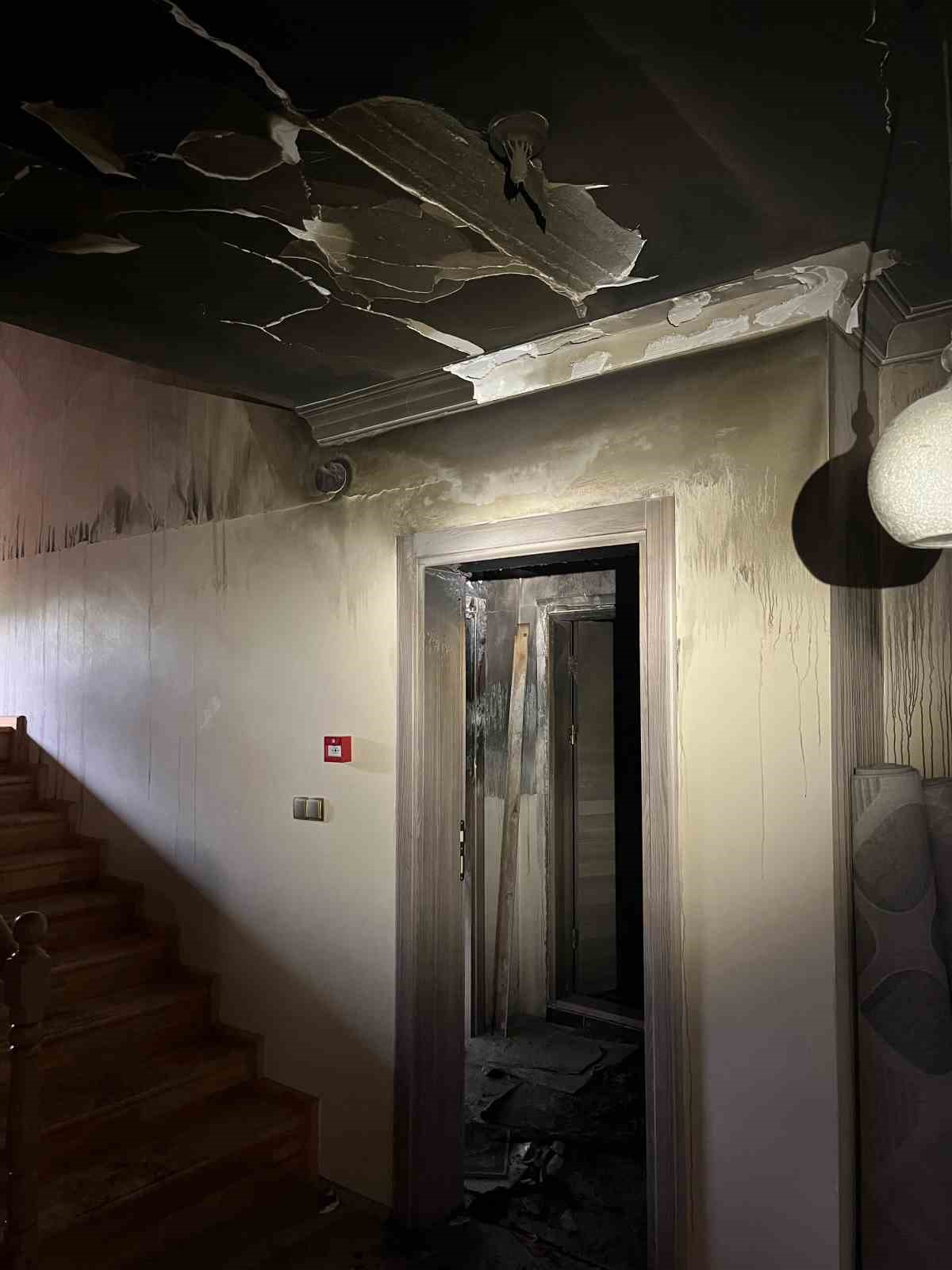 Babaeski’de ev yangını