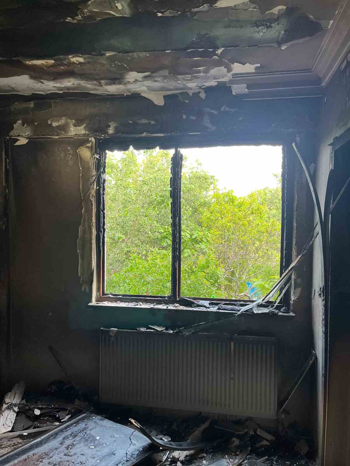 Babaeski’de ev yangını