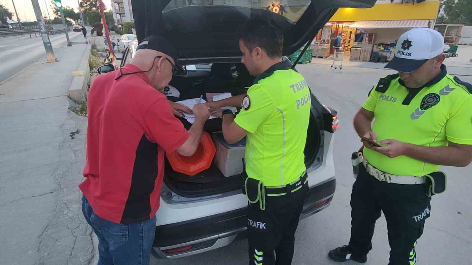 Ayakta zor duruyordu, araç kullanırken yakalandı