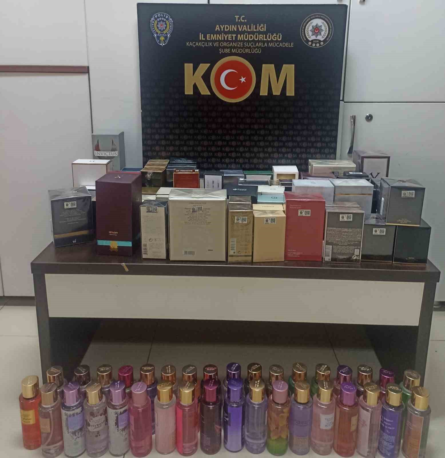 Germencik’te kaçak parfüm operasyonu: 100 şişe ele geçirildi