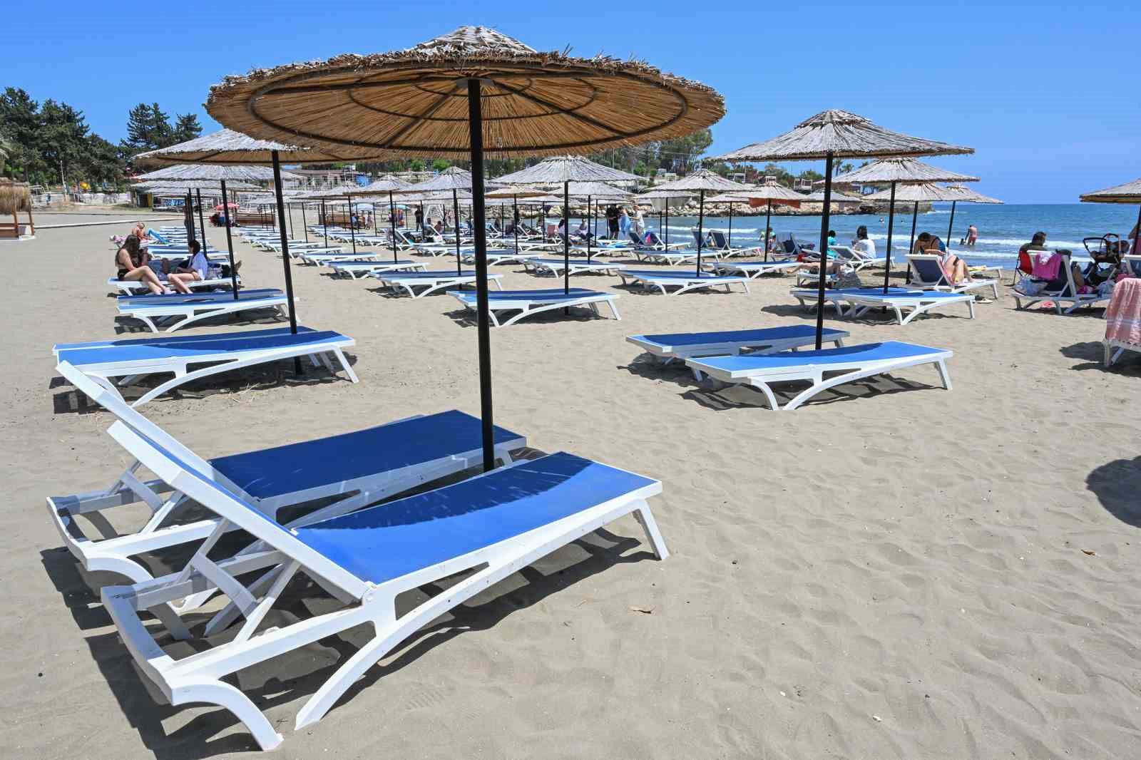 Mersin&rsquo;in halk plajları yaza hazır
