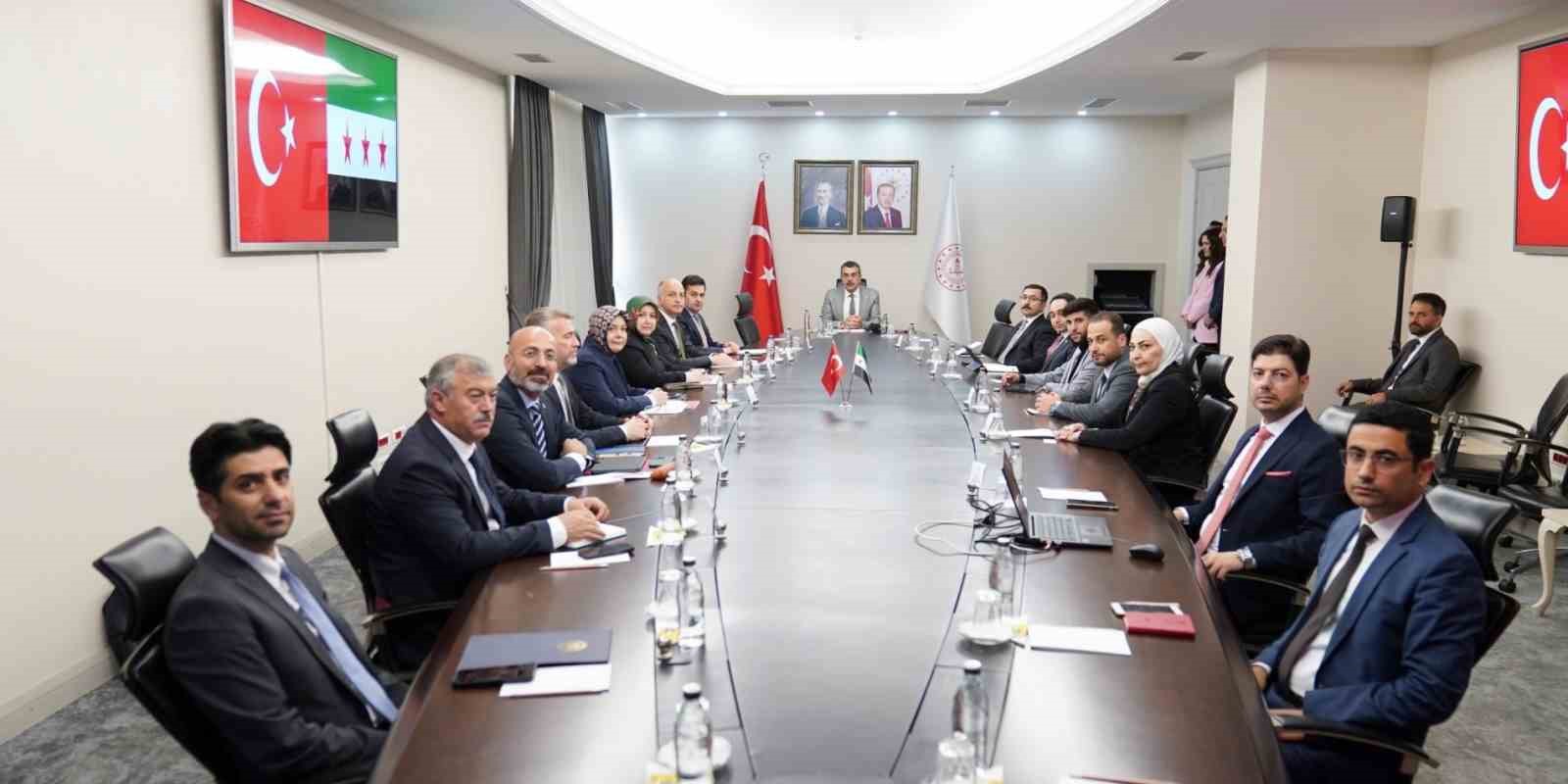 Bakan Tekin, Suriye Eğitim Bakanlığı ile iş birliği değerlendirme toplantısına katıldı