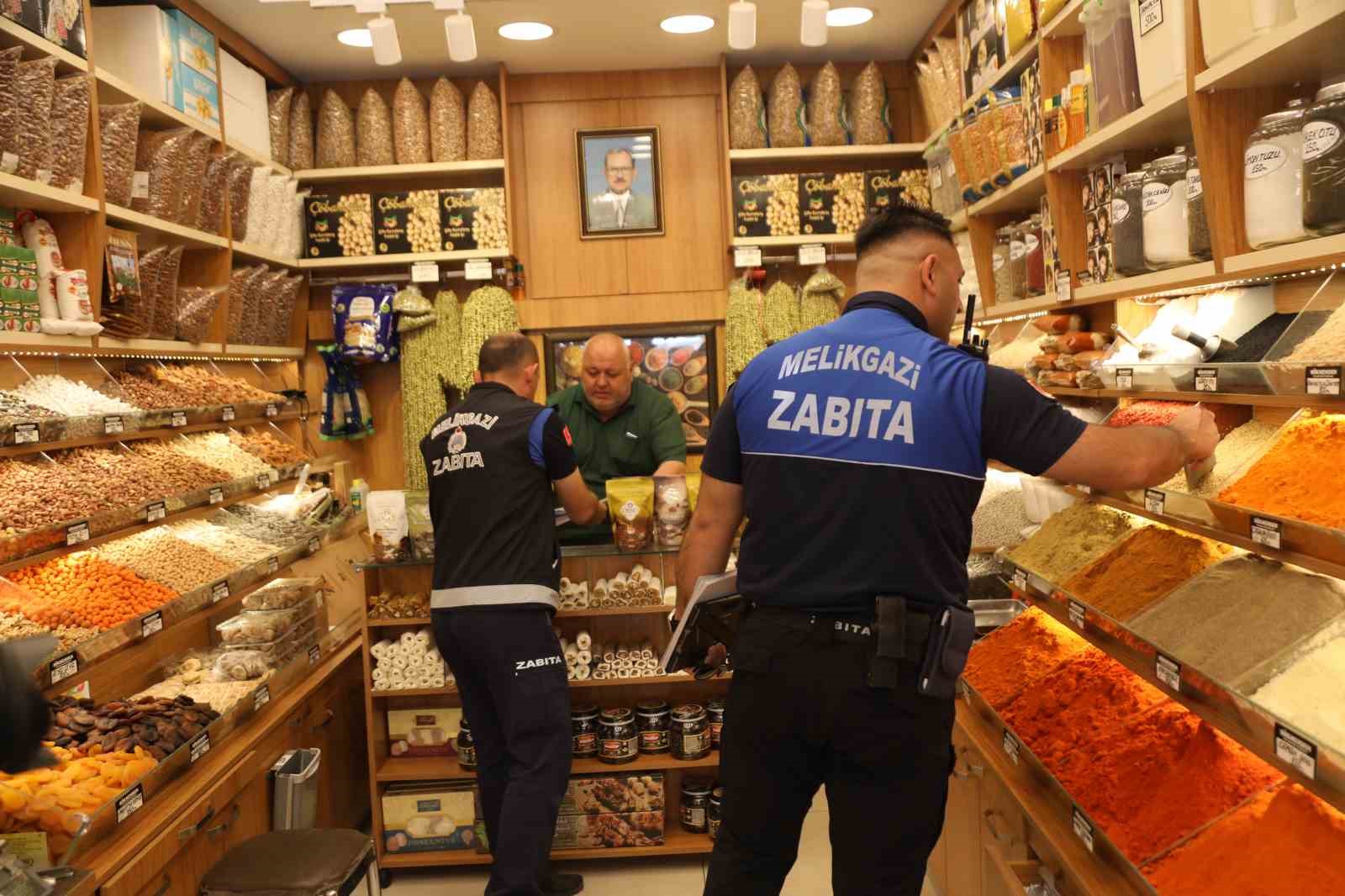 Melikgazi Zabıtası’ndan bayram öncesi sıkı denetim