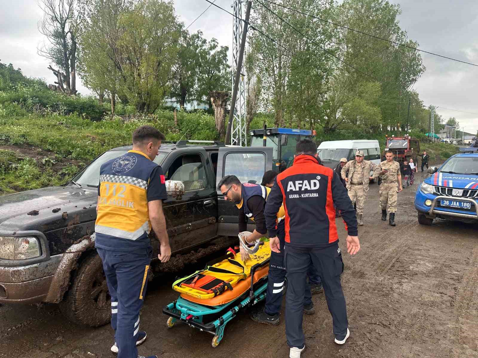 Kars&rsquo;ta araziye yıldırım d&uuml;şt&uuml;, hayvanlarını otlatan bir kişi yaralandı
