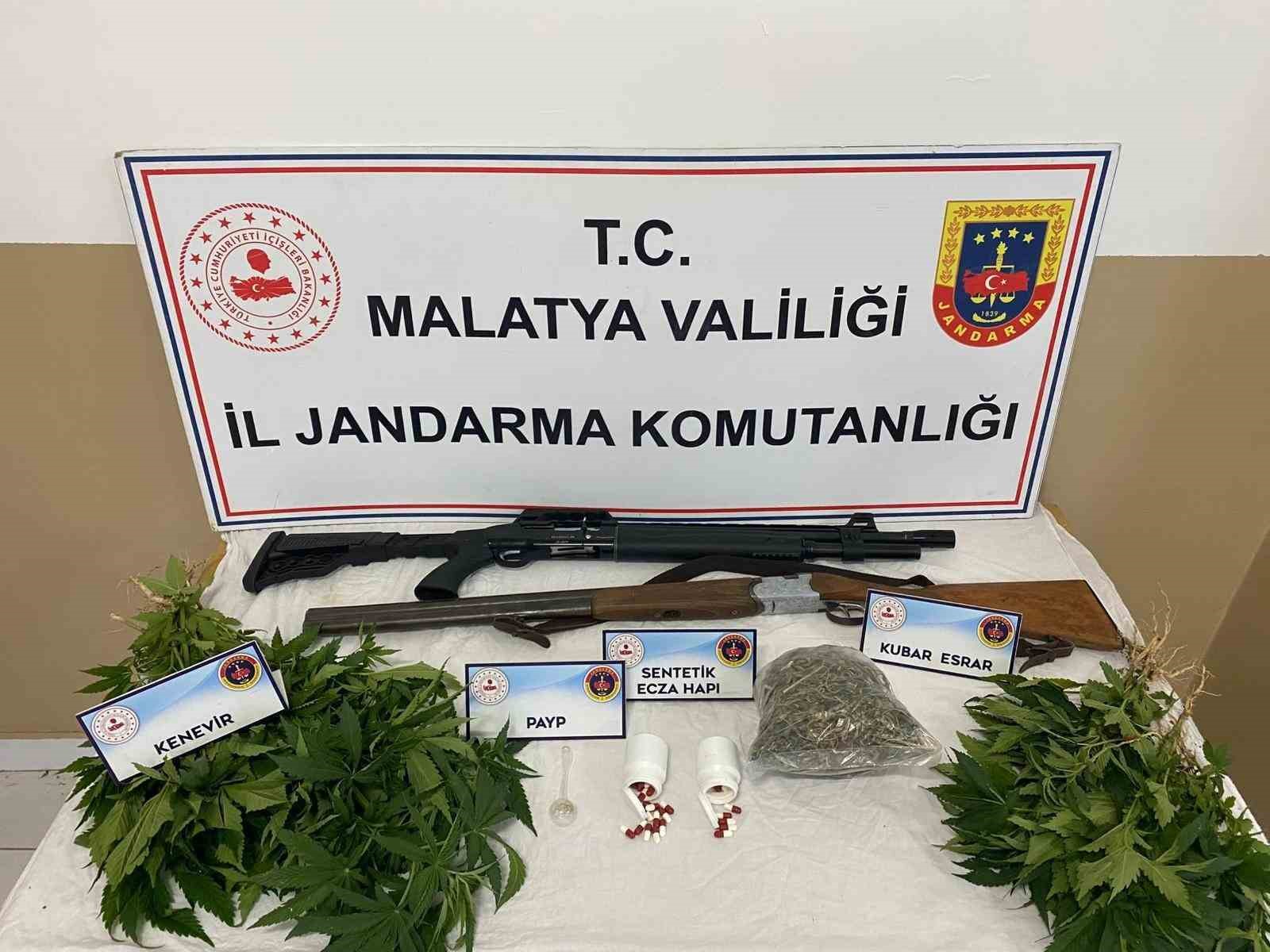 Malatya’da jandarmadan uyuşturucu operasyonu: 6 gözaltı