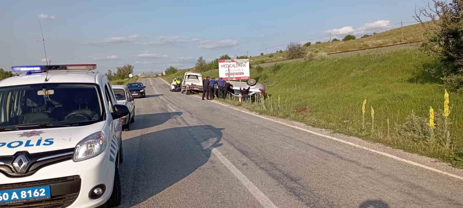 Takla atan ara&ccedil;tan yara almadan kurtuldu
