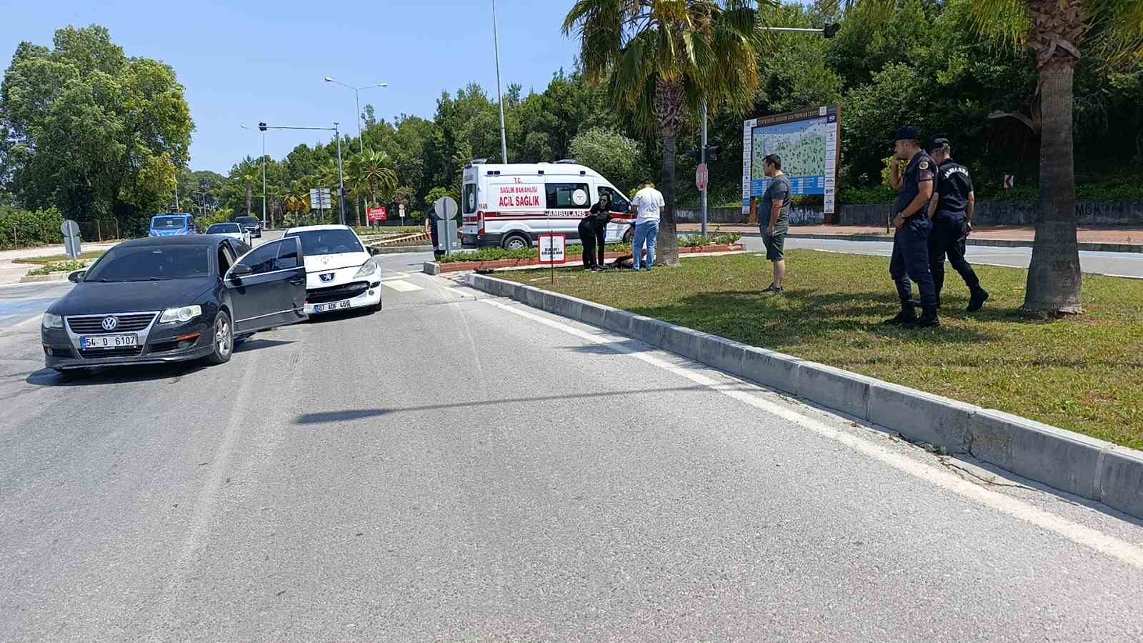 Kazaya ilk m&uuml;dahaleyi Jandarma ekibi yaptı
