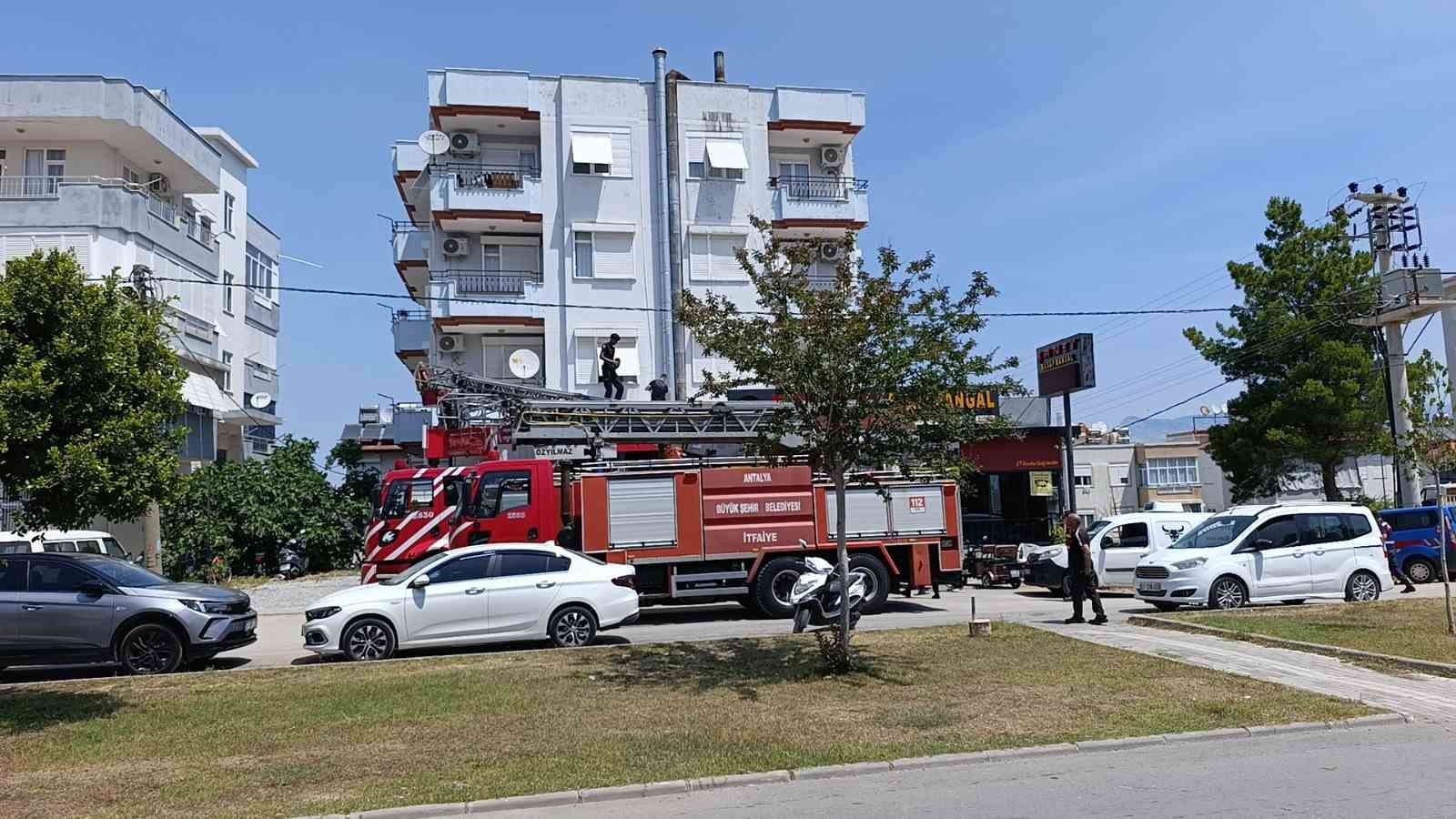 Baca yangını itfaiye ve jandarmayı alarma geçirdi