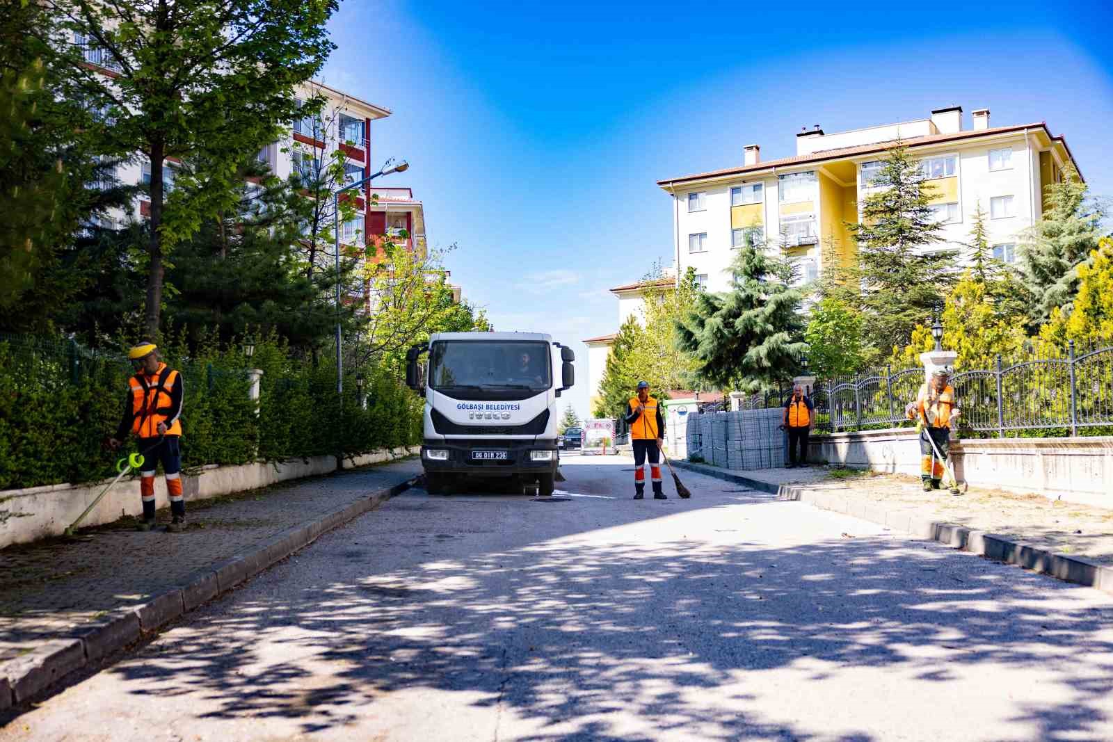 Gölbaşı Belediyesinden Kurban Bayramı öncesi temizlik seferberliği