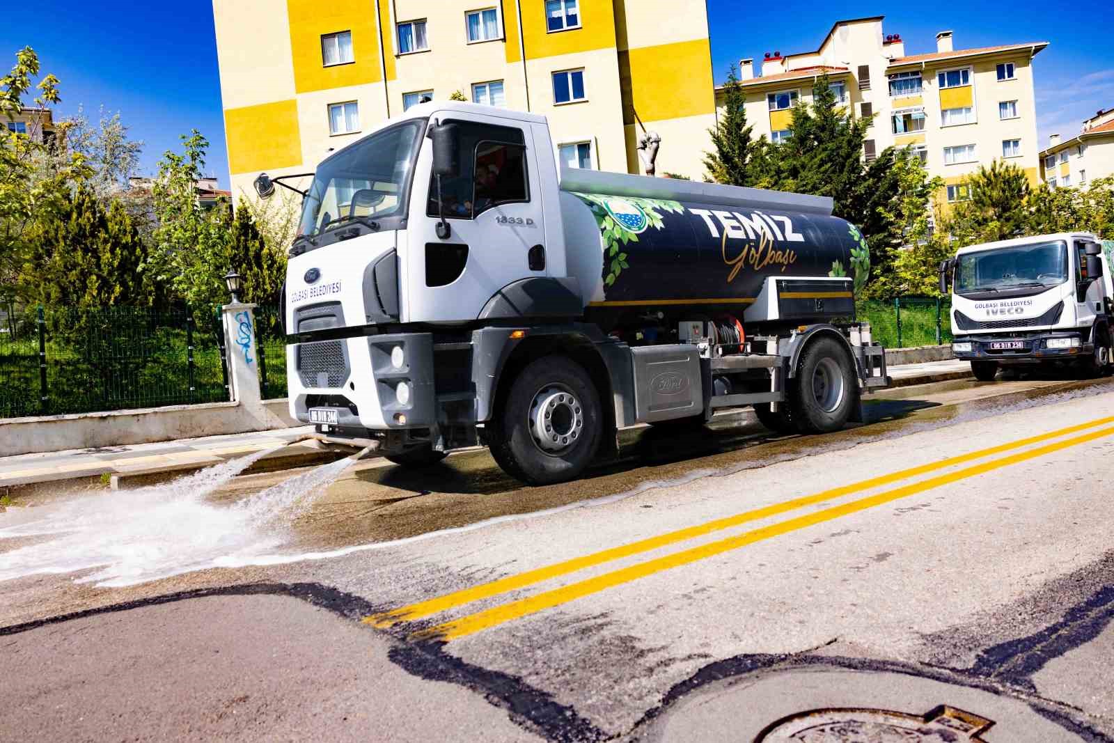Gölbaşı Belediyesinden Kurban Bayramı öncesi temizlik seferberliği