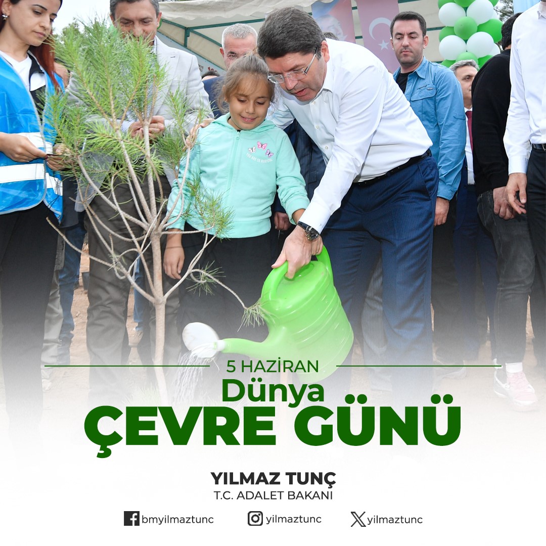 Bakan Tunç: "2015 yılından günümüze e-Tebligat göndererek 177 bin 655 ağacı kesilmekten kurtardık"