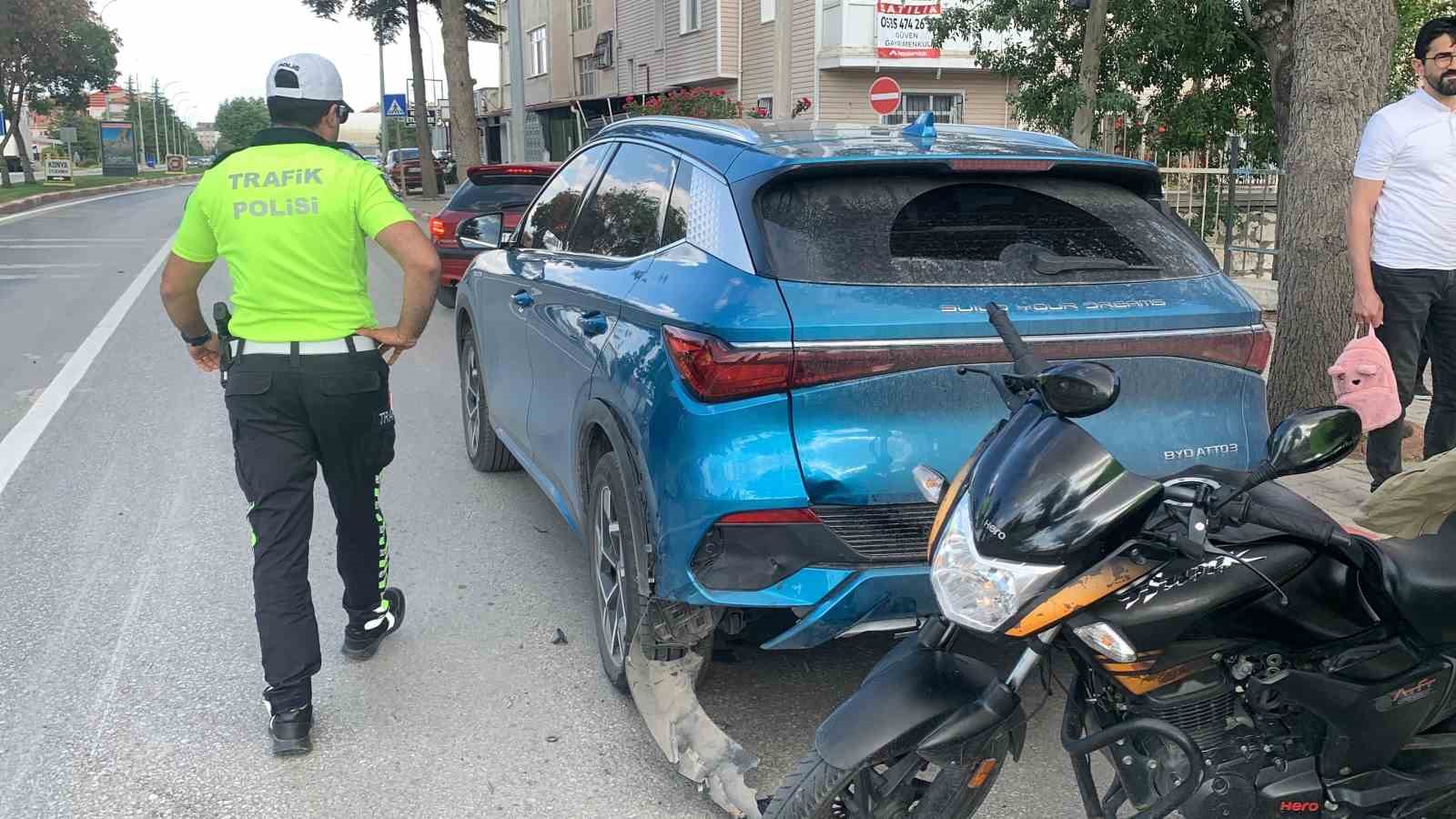 Karaman’da motosiklet kazası: 1 yaralı