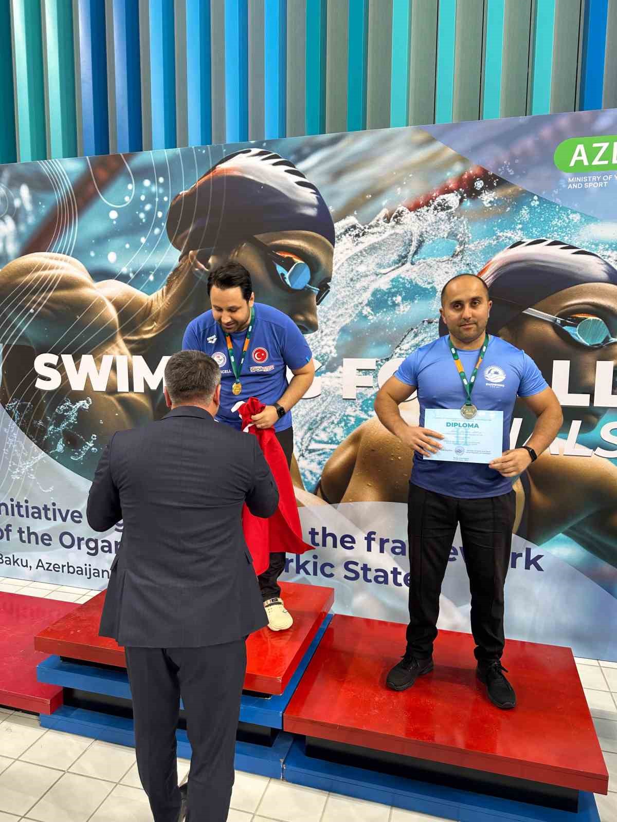 Niğdeli sporcu Ahmet Eskalen Bakü’den altın madalya ile döndü