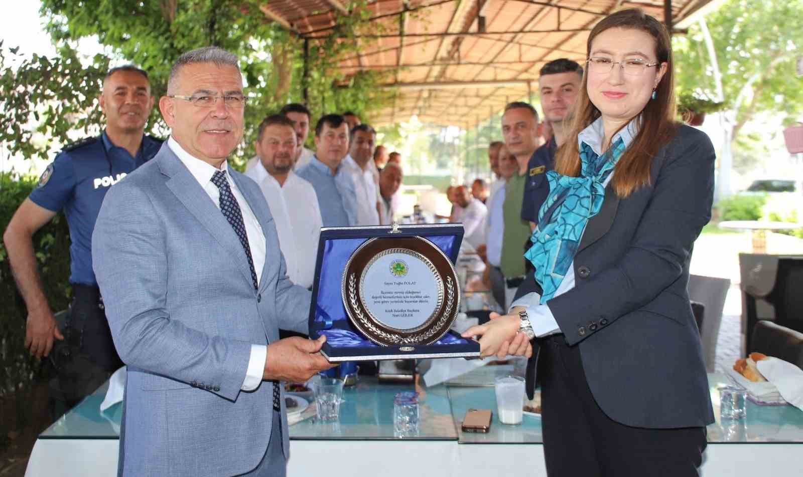 Kaymakam Polat için veda yemeği gerçekleştirildi