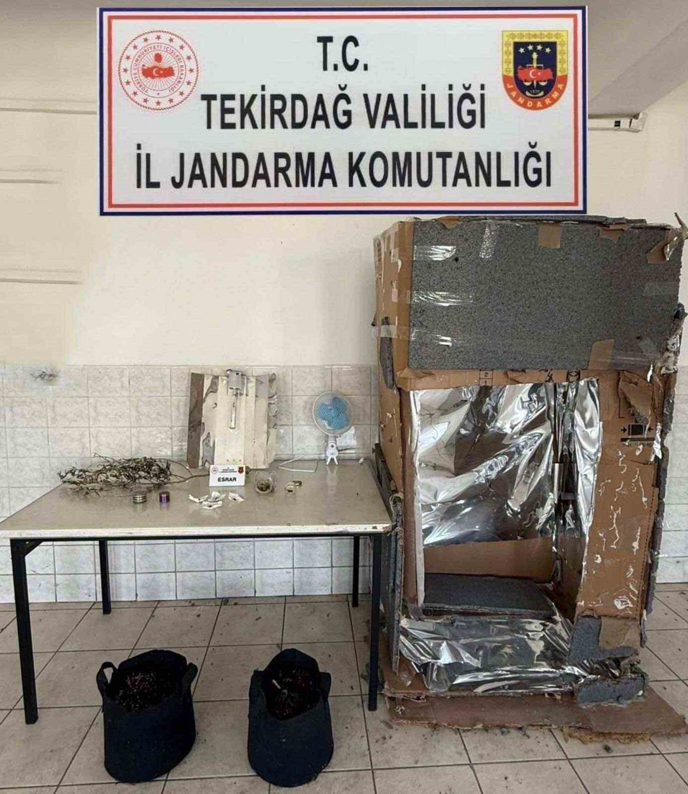 Tekirdağ&rsquo;da jandarmadan uyuşturucu ve silah operasyonu
