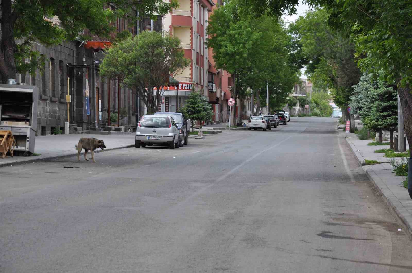 Kars&rsquo;ta sokaklar boş kaldı
